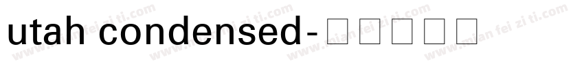 utah condensed字体转换
